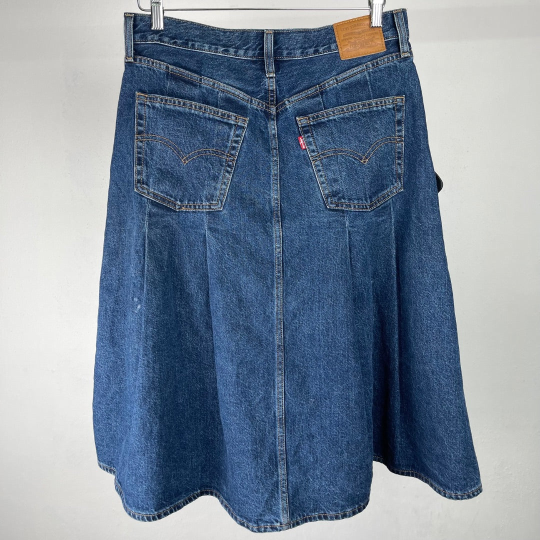 LEVIS Pollera Larga Azul Talle 29