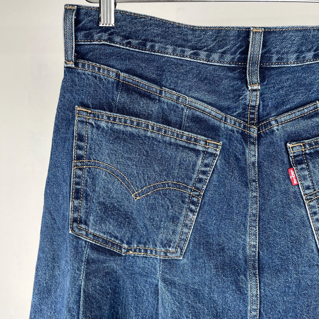 LEVIS Pollera Larga Azul Talle 29