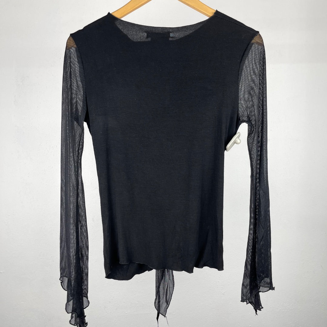 Remera Manga Larga Negro Talle L
