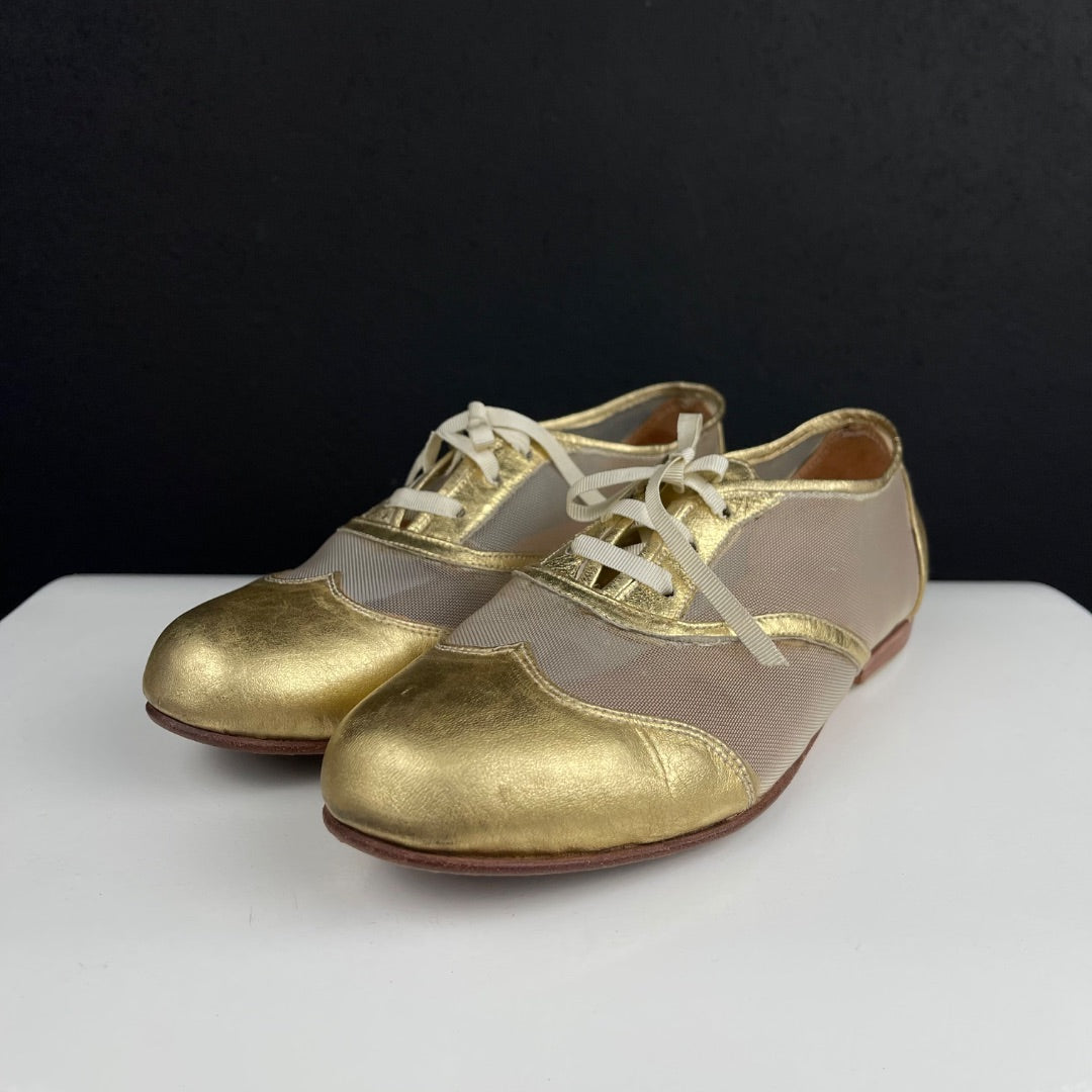 SIN MARCA Zapatos Dorado Talle 7