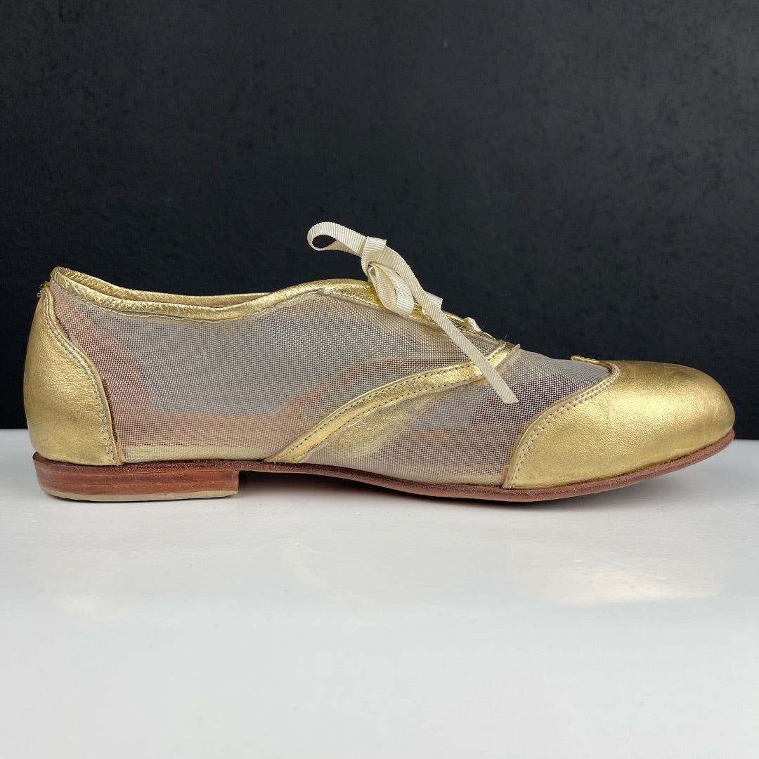 SIN MARCA Zapatos Dorado Talle 7