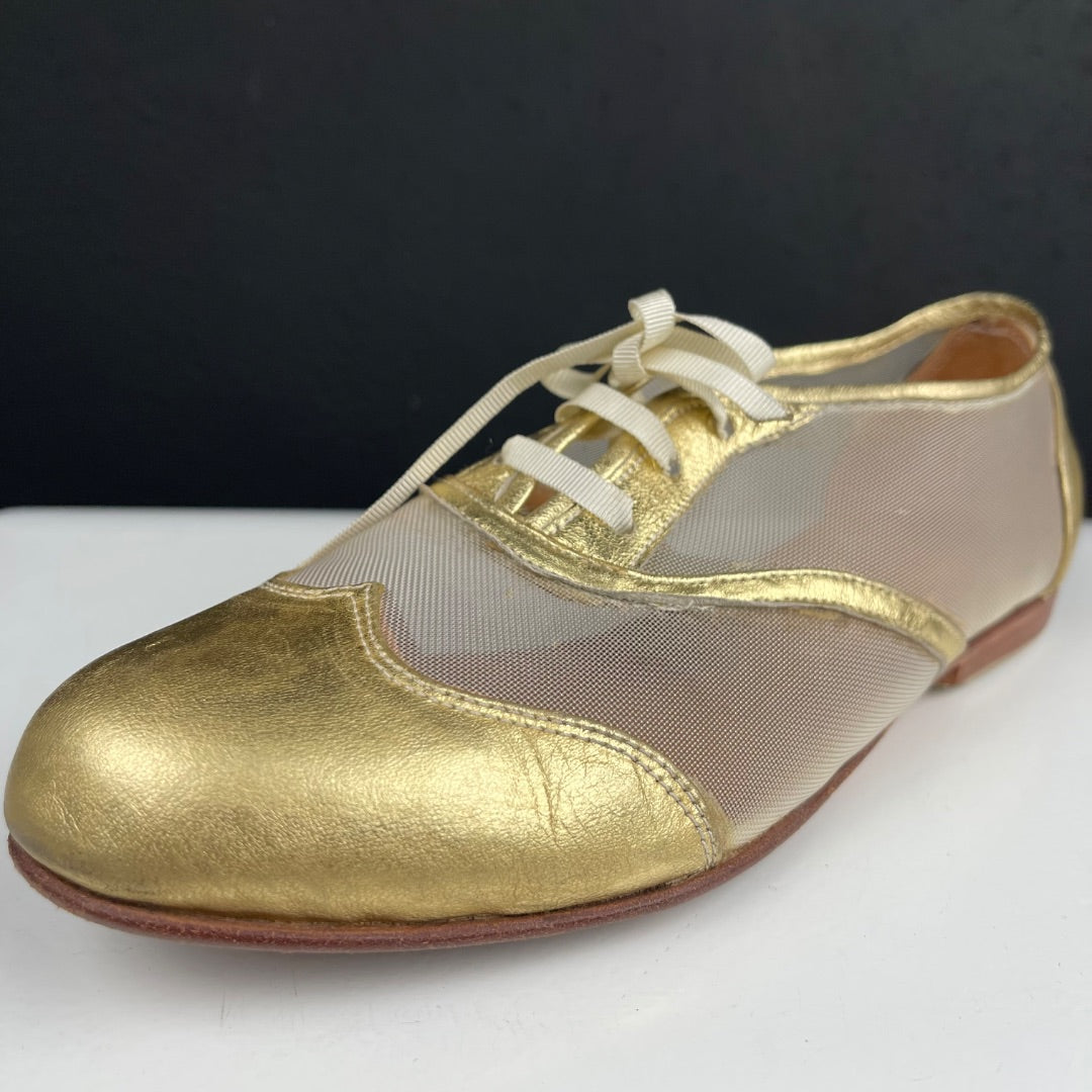 SIN MARCA Zapatos Dorado Talle 7