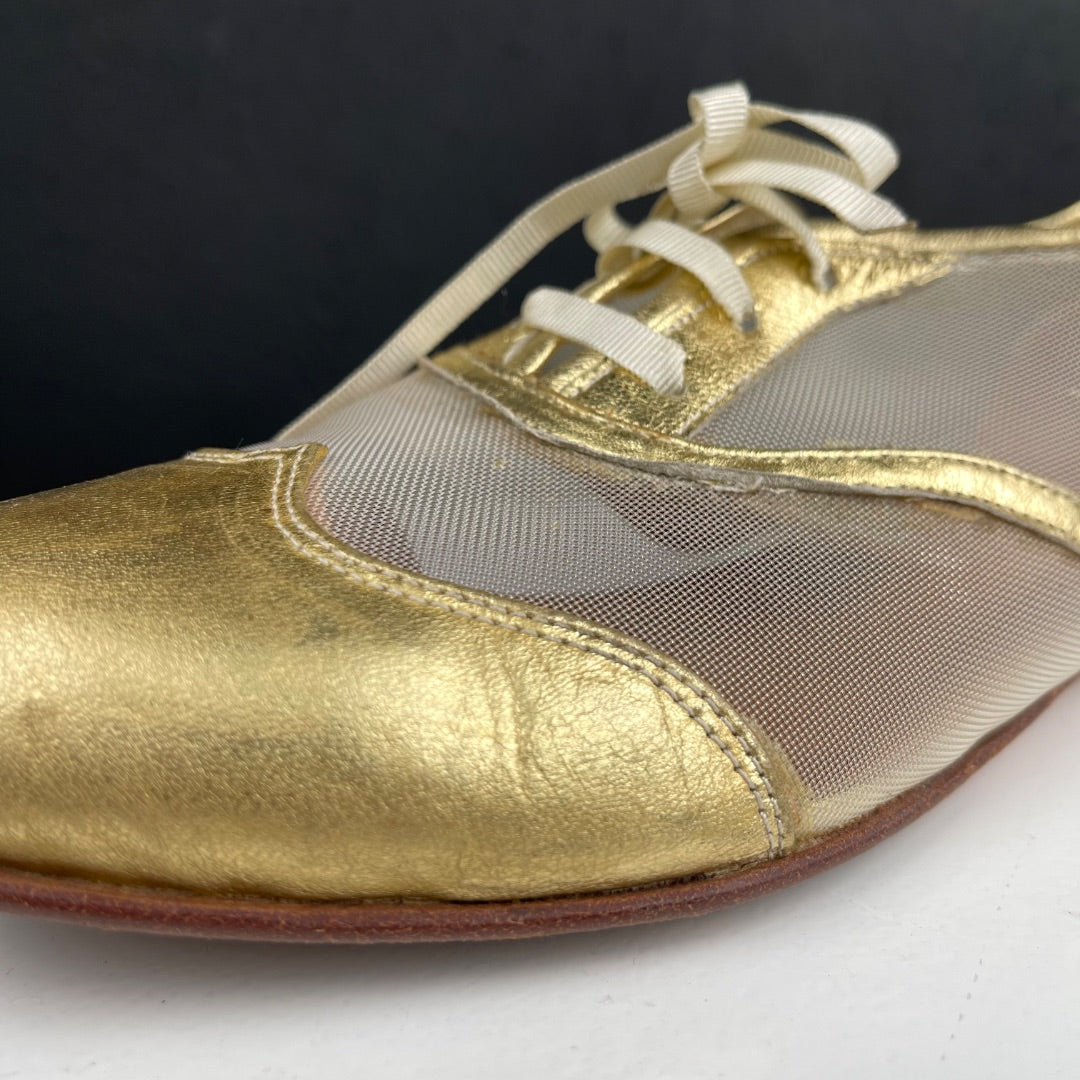 SIN MARCA Zapatos Dorado Talle 7