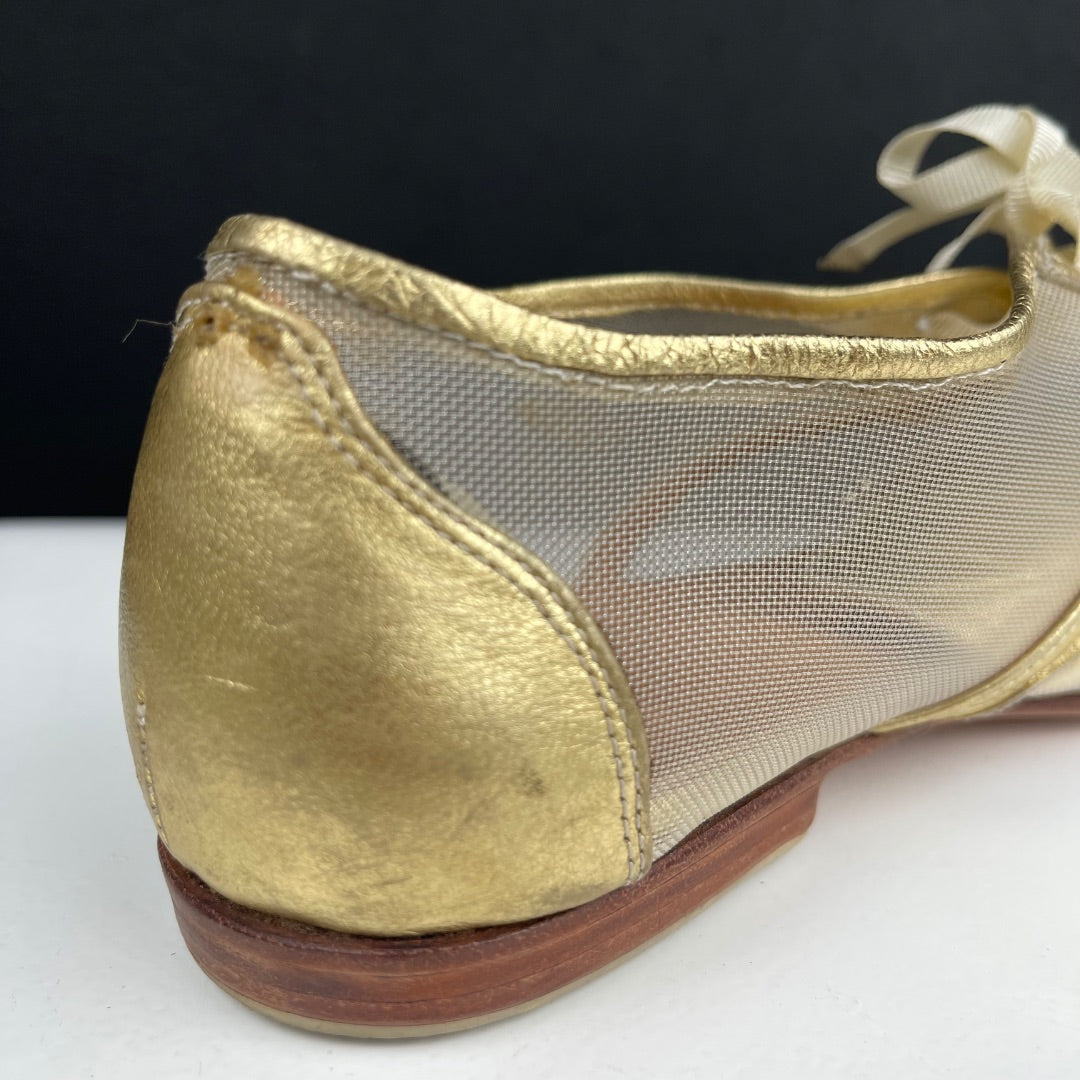SIN MARCA Zapatos Dorado Talle 7