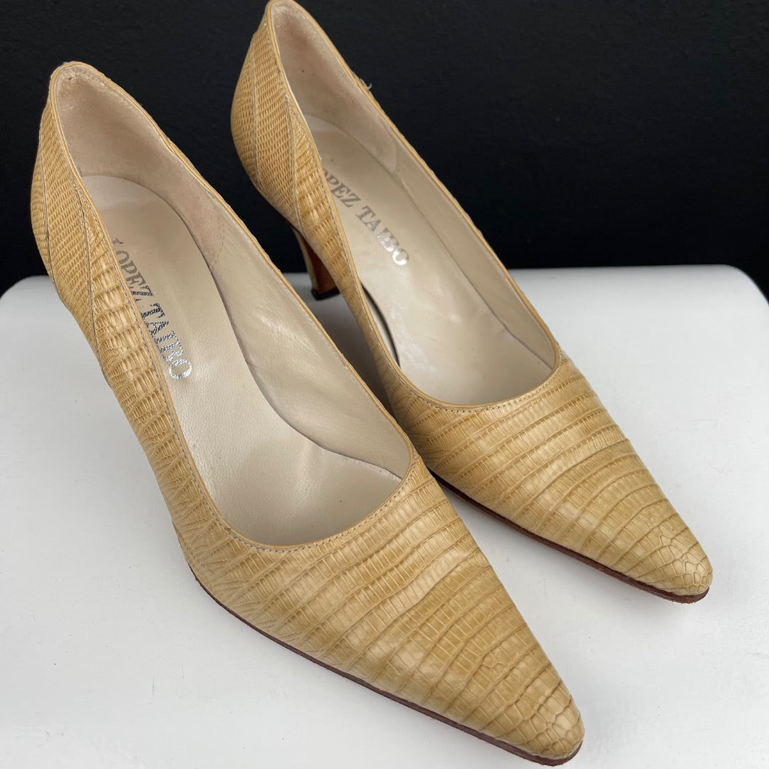 LOPEZ TAIBO Zapatos Beige Talle 39