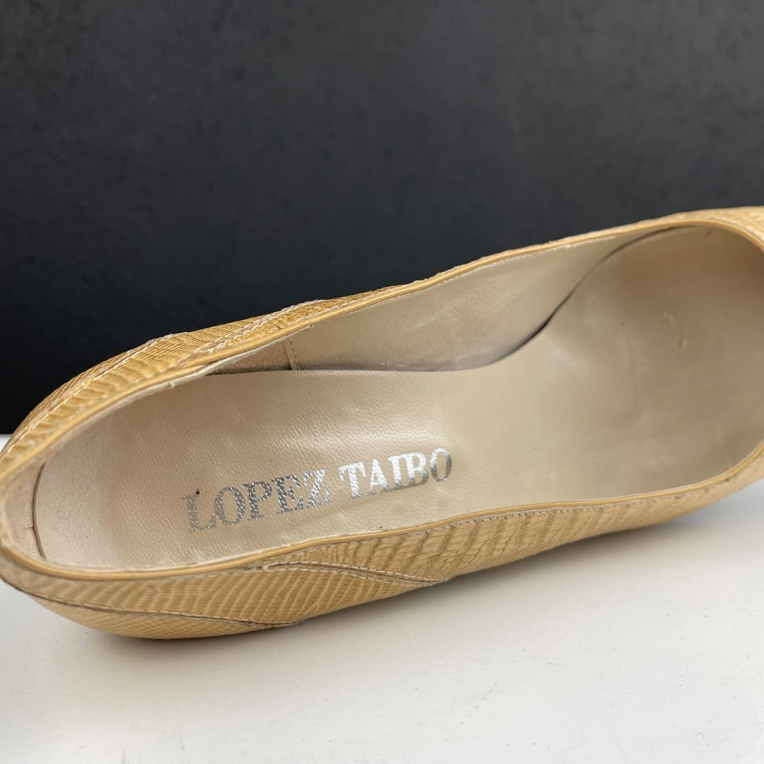 LOPEZ TAIBO Zapatos Beige Talle 39