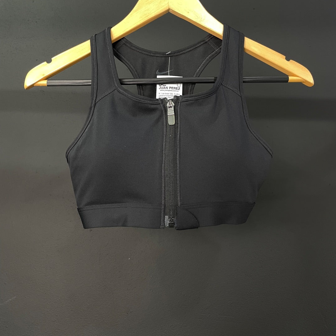 NIKE Top Deportivo Negro Talle S