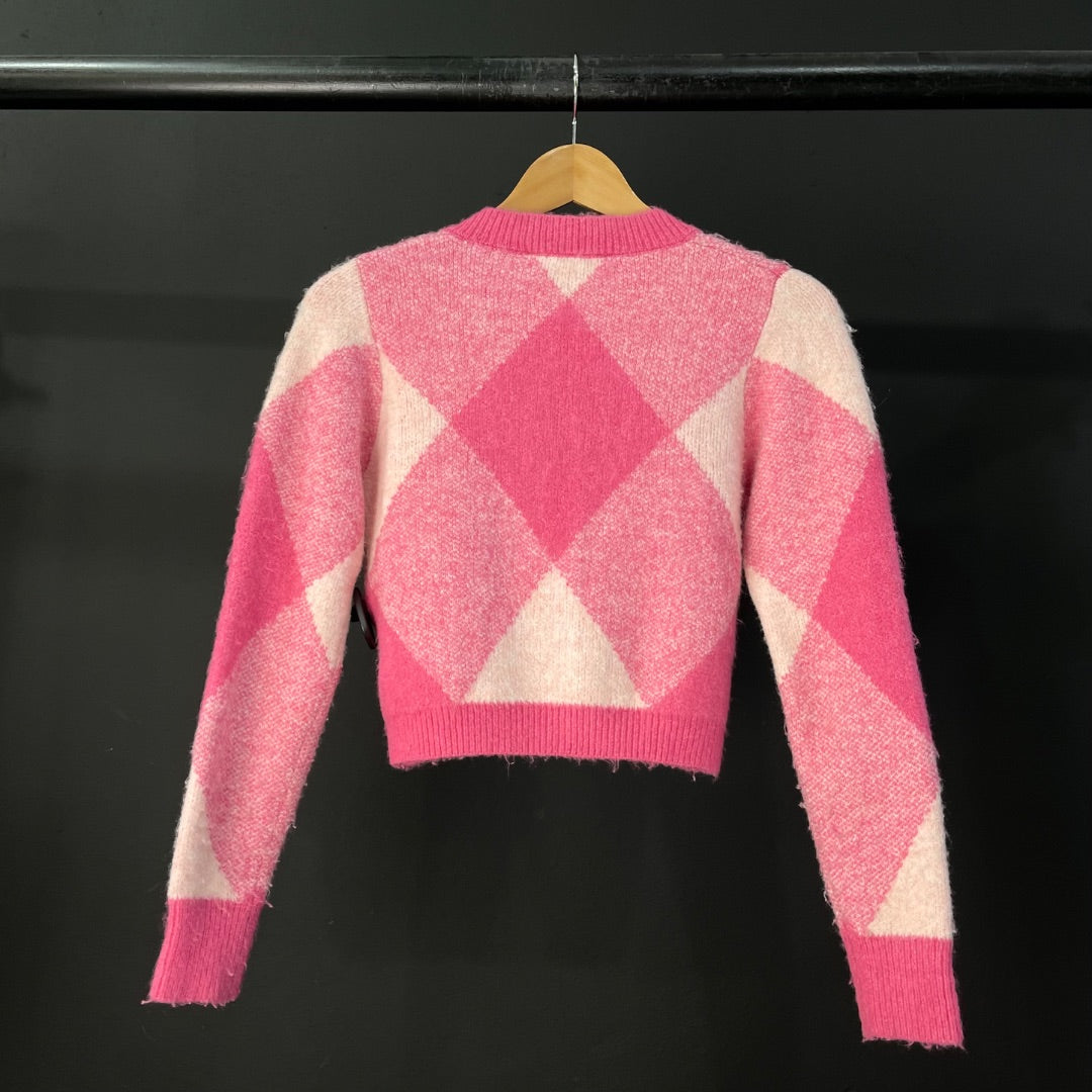 ZARA Sweater Abierto Rosa Talle S