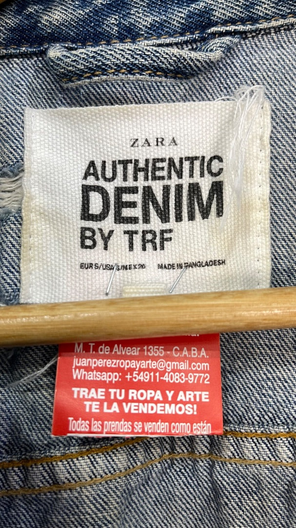 Chaleco Corto  ZARA  Azul Talle S