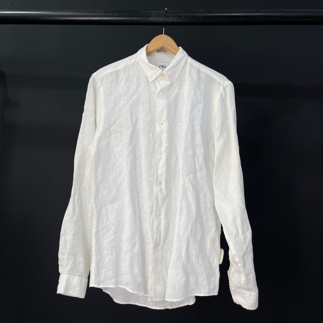 ZARA Camisa Blanco Talle M