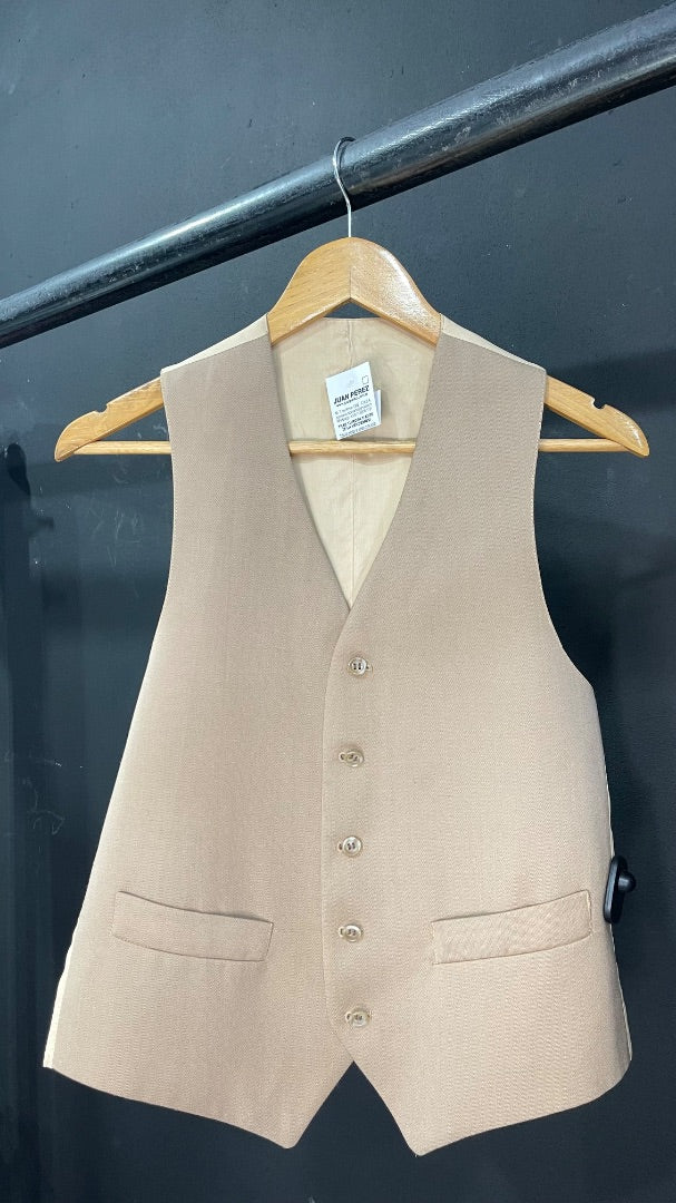 Chaleco Corto  SIN MARCA  Beige Talle 2