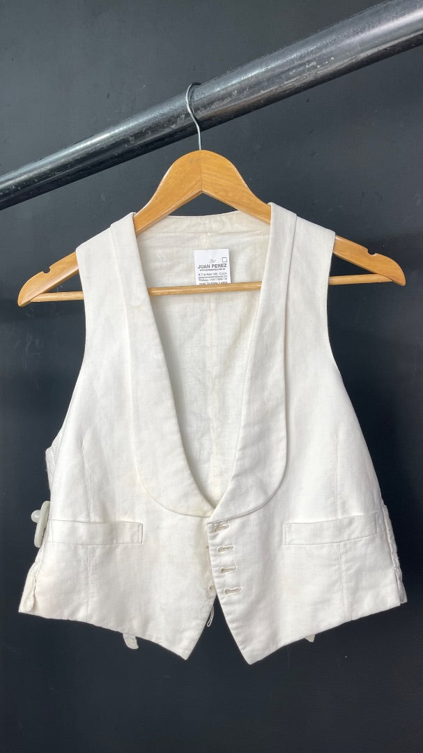 Chaleco Corto  SIN MARCA  Blanco Talle S