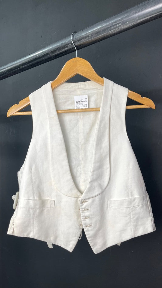 SIN MARCA  Chaleco Corto  Blanco  Talle S