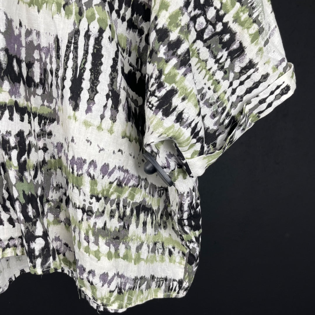 LA MARTINA Camisa Manga Corta Varios  Estampado Talle M