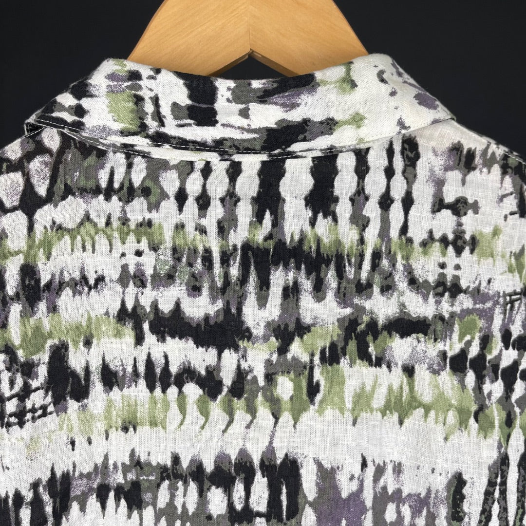 LA MARTINA Camisa Manga Corta Varios  Estampado Talle M