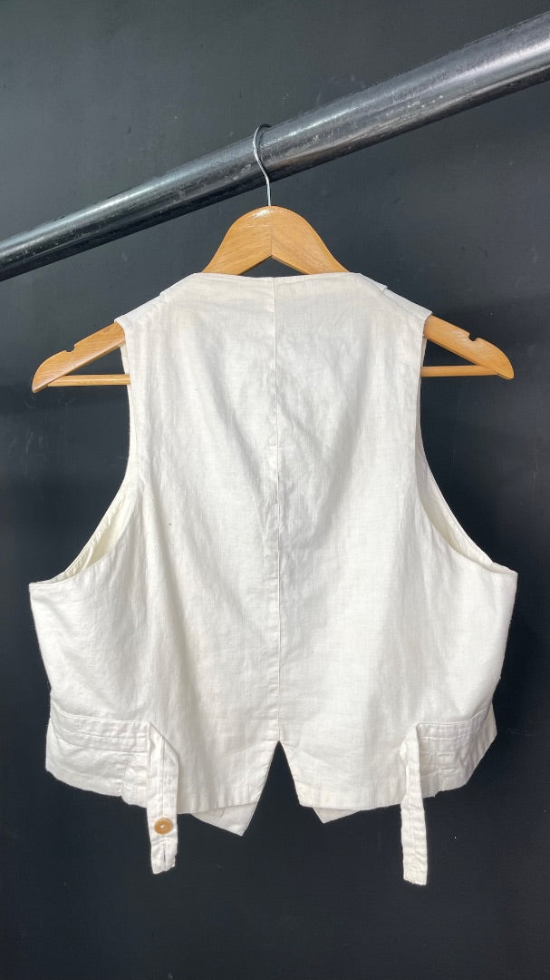 Chaleco Corto  SIN MARCA  Blanco Talle S
