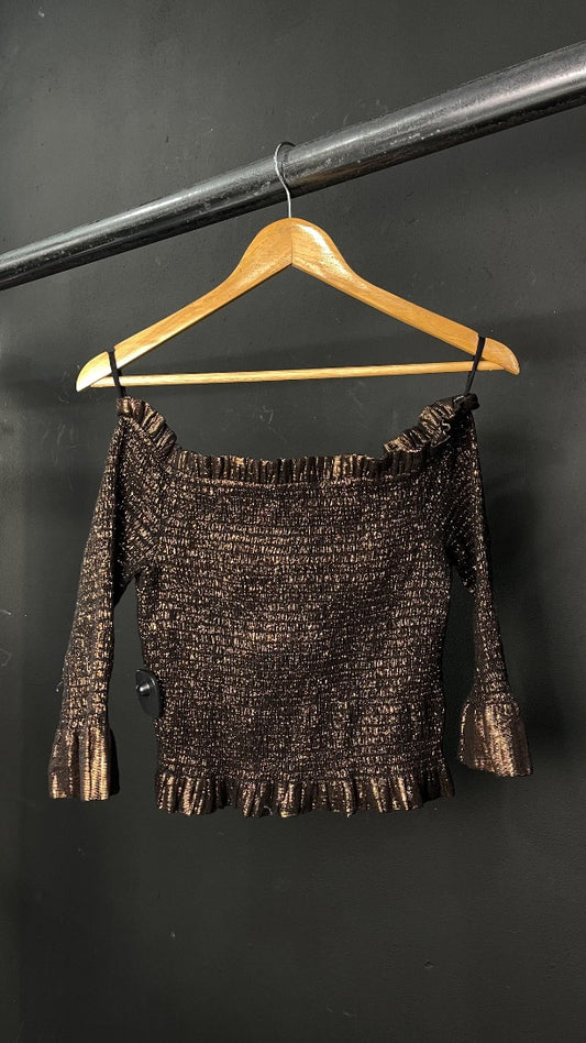 CHER  Blusa  Dorado  Talle 2