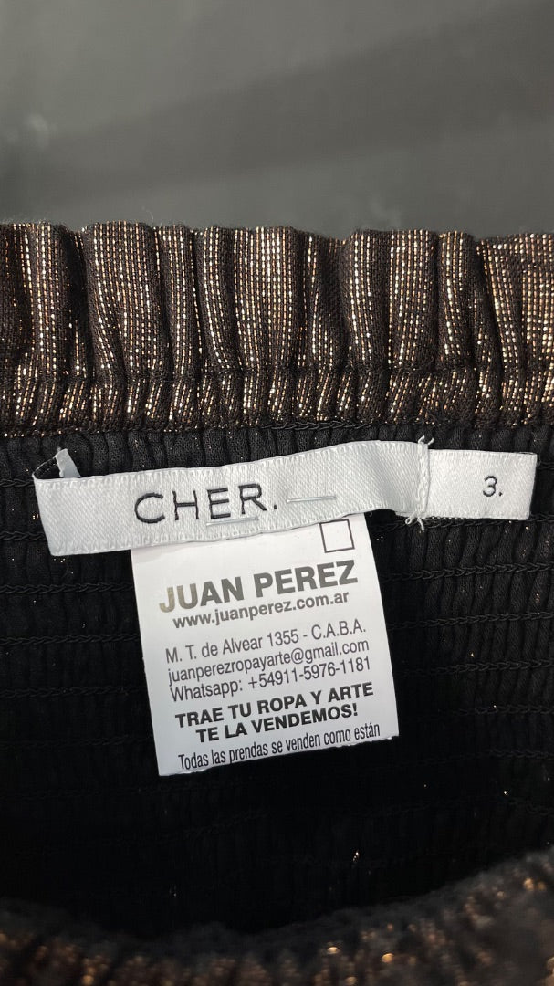 Blusa  CHER  Dorado Talle 2