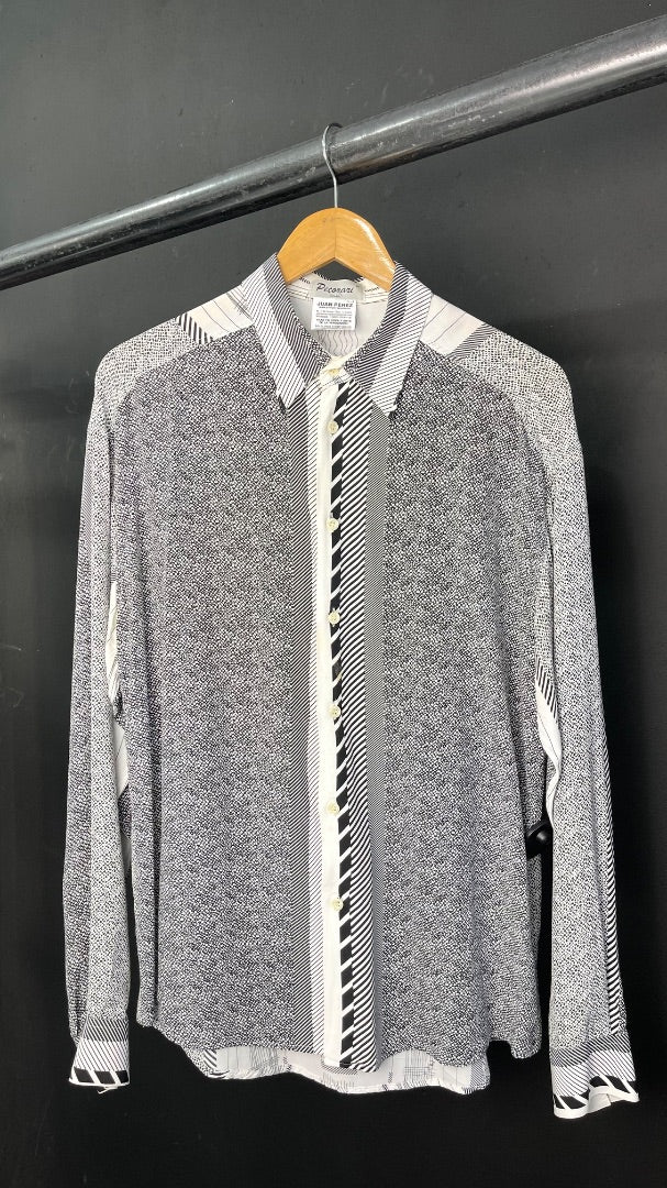 Camisa Manga Larga  SIN MARCA  Varios Blanco Y Negro Talle L