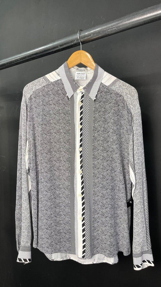 SIN MARCA  Camisa Manga Larga  Varios Blanco Y Negro  Talle L