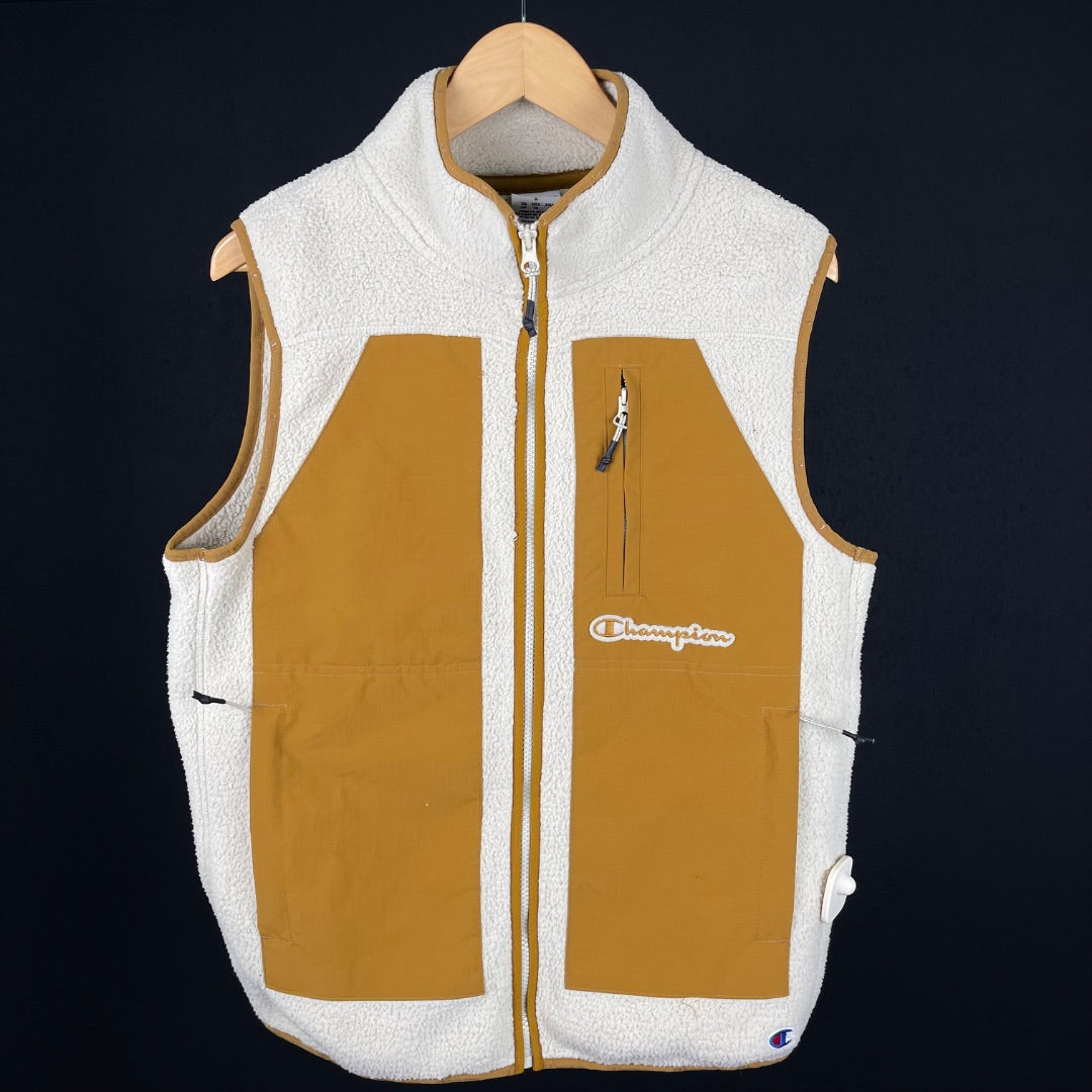 CHAMPION Chaleco Corto Beige Talle S