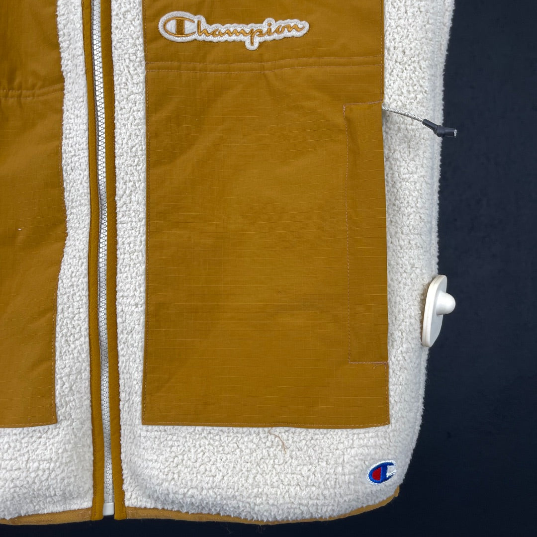 CHAMPION Chaleco Corto Beige Talle S