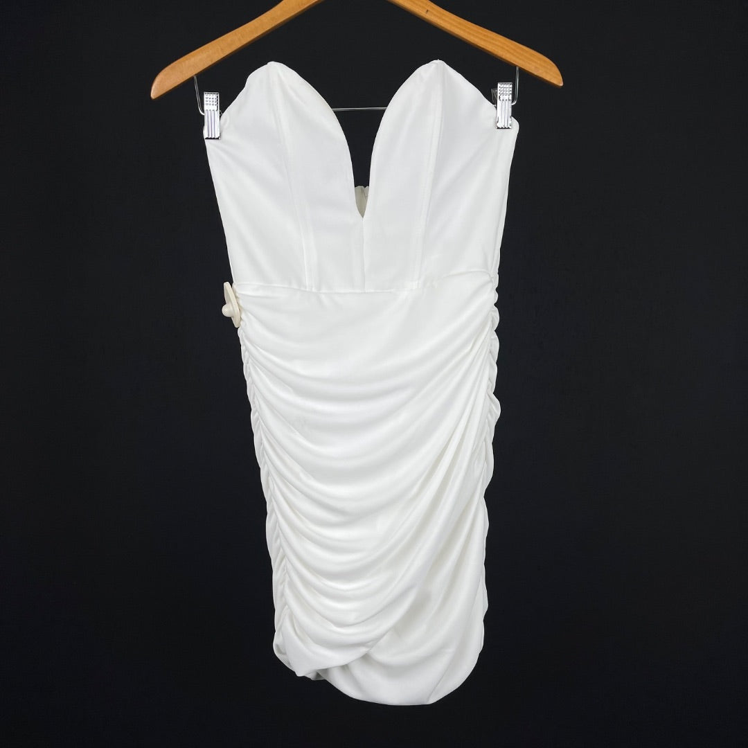 ZARA Vestido Blanco Talle M