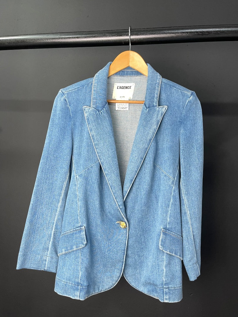 Saco  SIN MARCA  Celeste Talle S