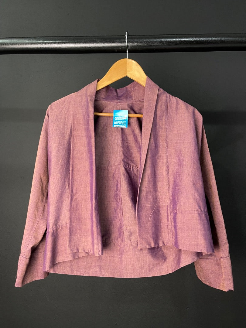 Saco Sapo  ROPA Y ARTE  Violeta Talle Unico