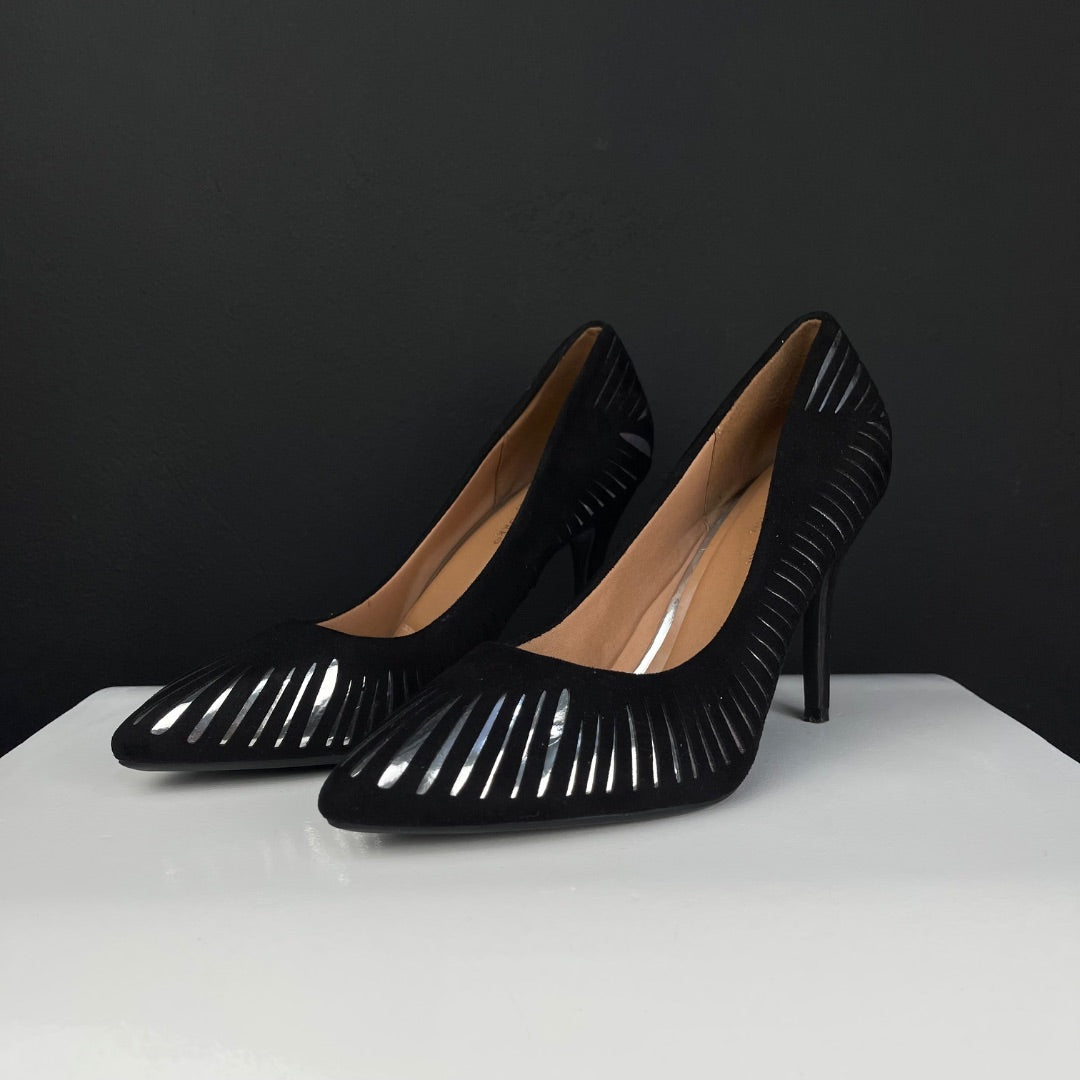 LADY STORK Taco Alto Fino Negro Talle 40