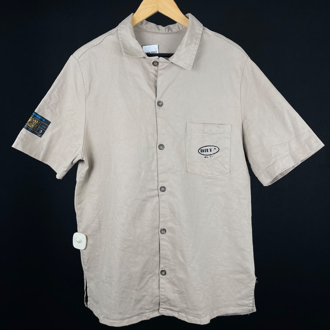 SIN MARCA Camisa Beige Talle L