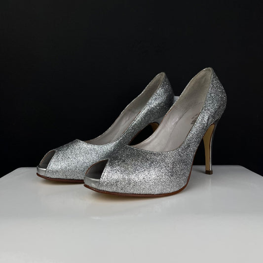VERCAL Zapatos Plateado Talle 40