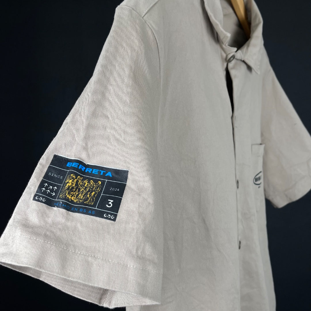 SIN MARCA Camisa Beige Talle L