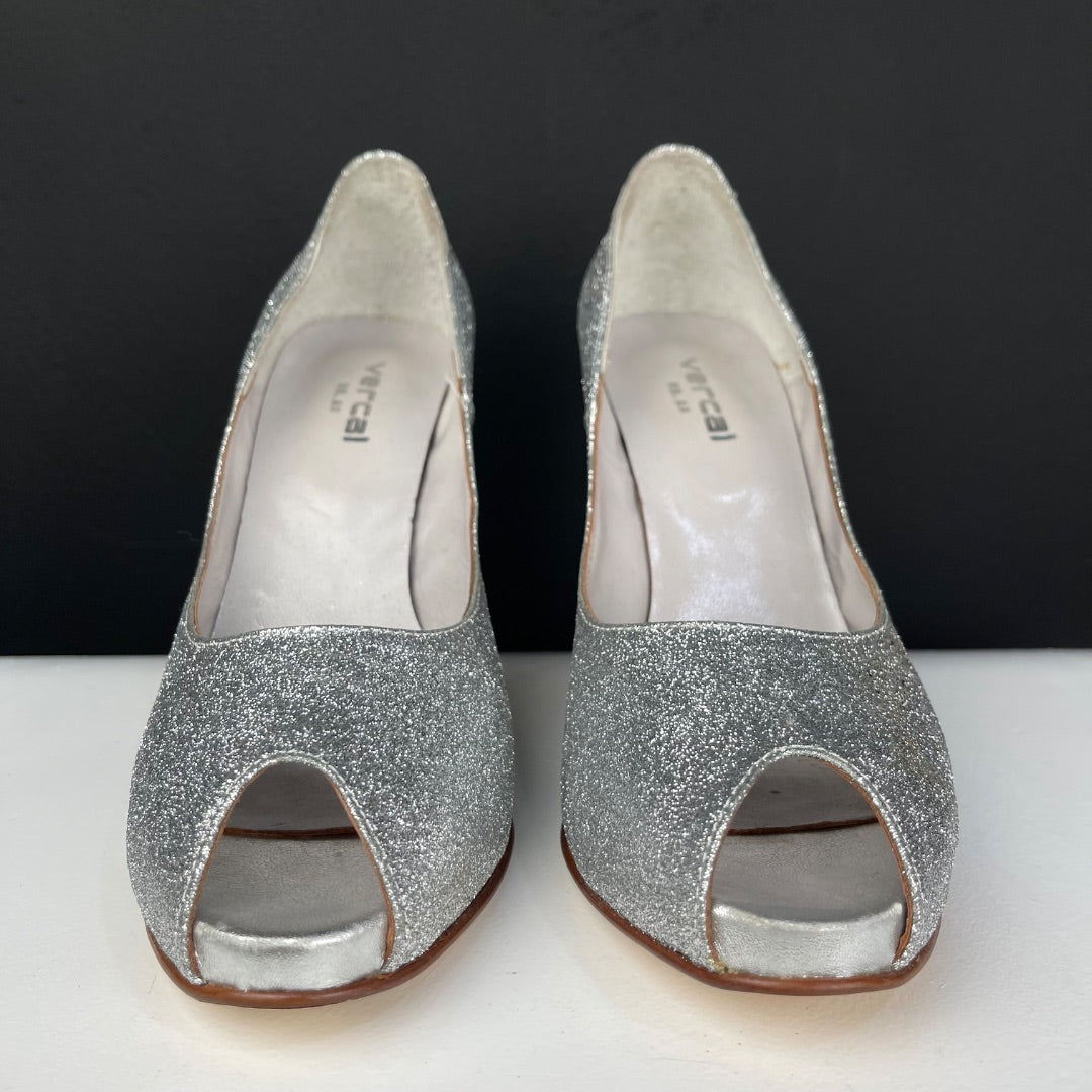 VERCAL Zapatos Plateado Talle 40