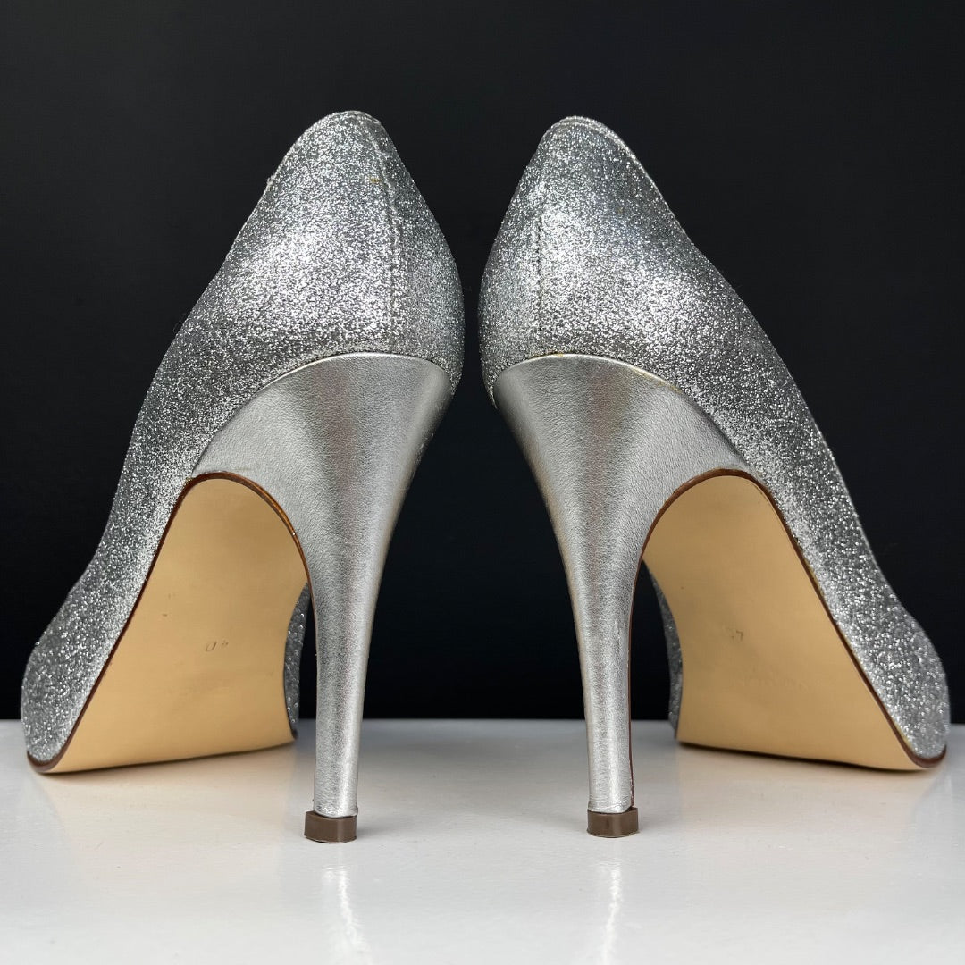 VERCAL Zapatos Plateado Talle 40