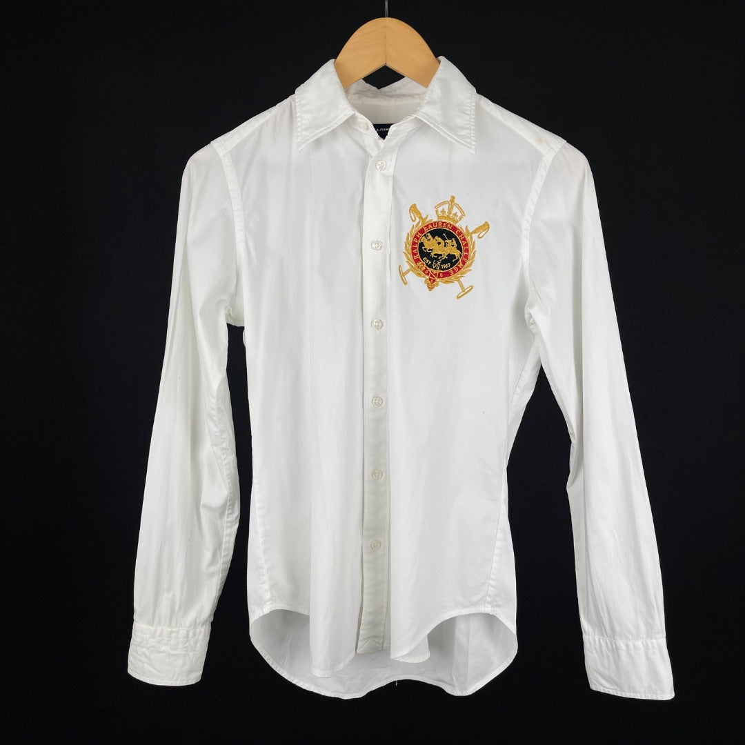 RALPH LAUREN Camisa Blanco Talle 6