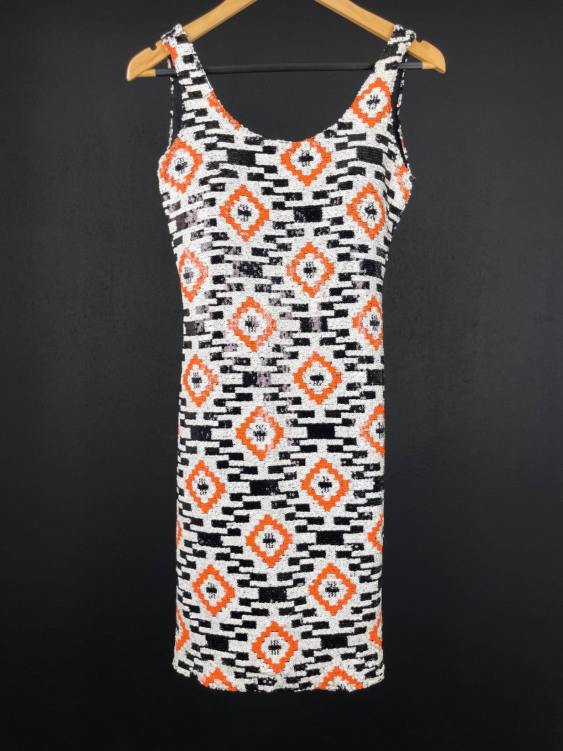SIN MARCA Vestido Varios Rombos Talle M