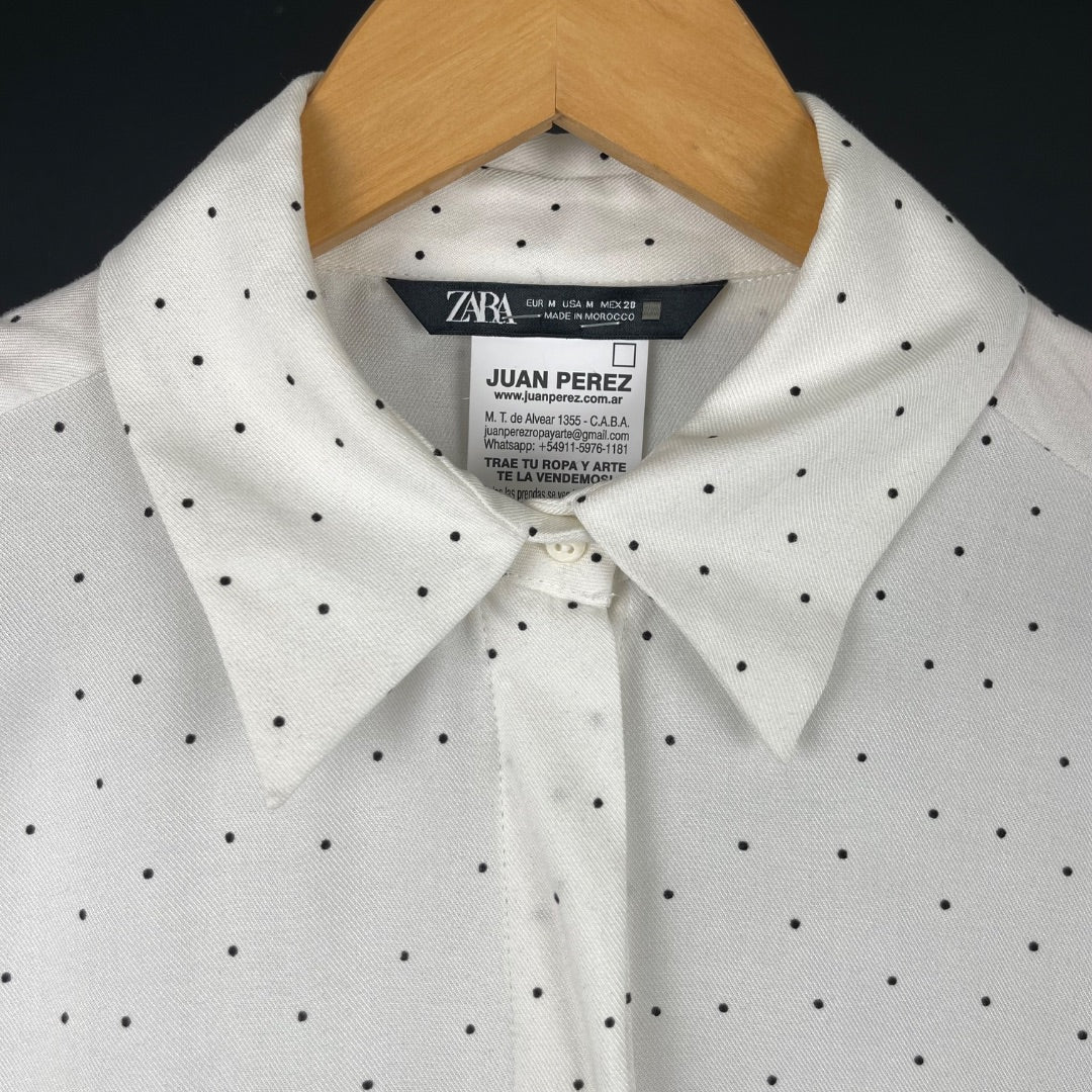 ZARA Camisa Varios Lunares Talle M