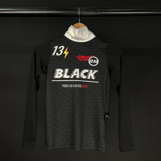 BLACKMAMBA Remera Manga Larga Negro Talle 1