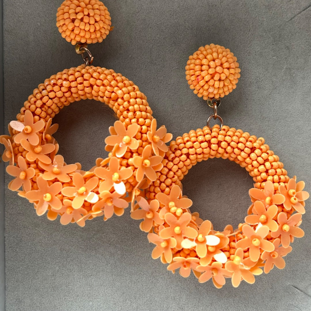 SIN MARCA Aros Naranja Talle Unico