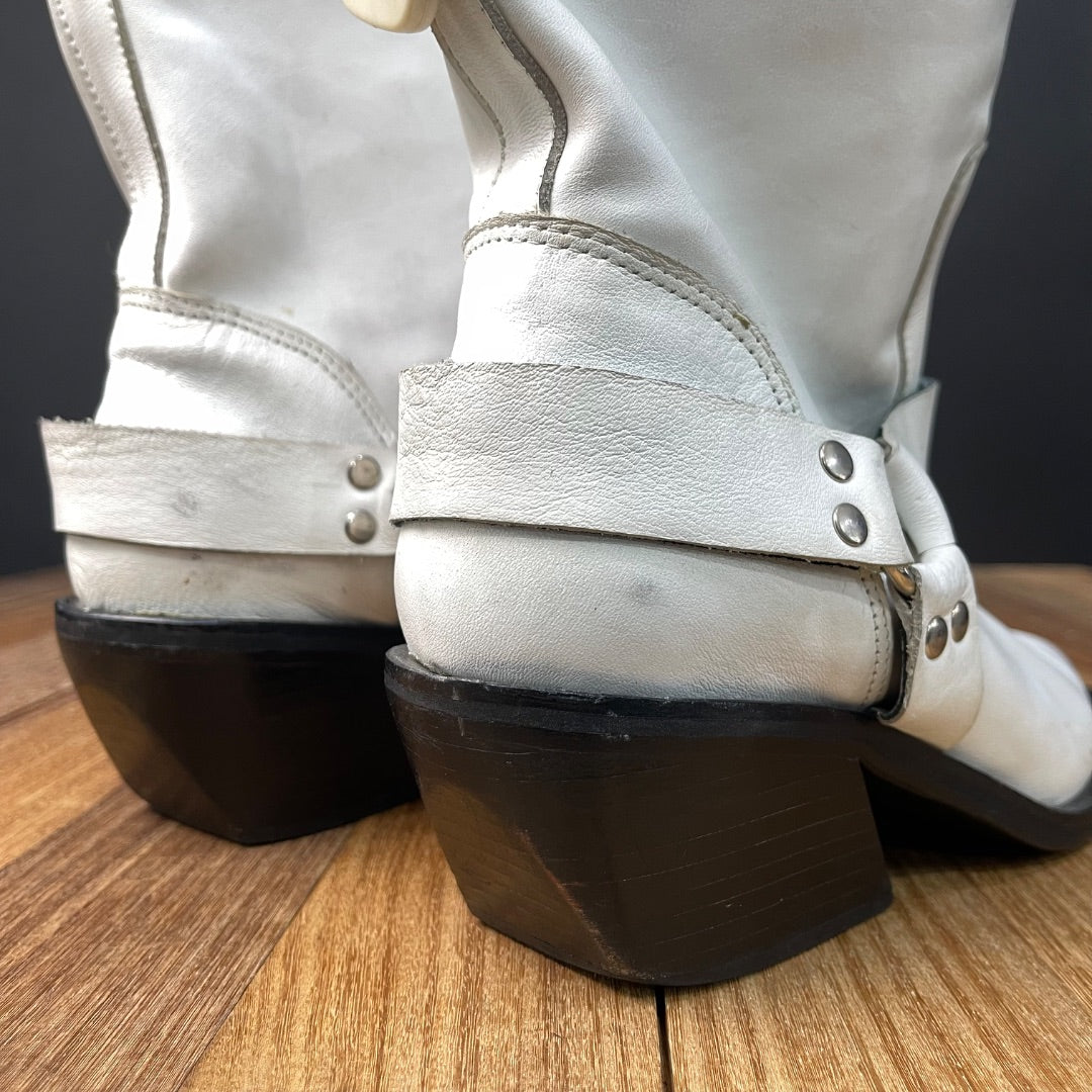 F•E SHOES  Bota Corta  Color Blanco  Talle 37