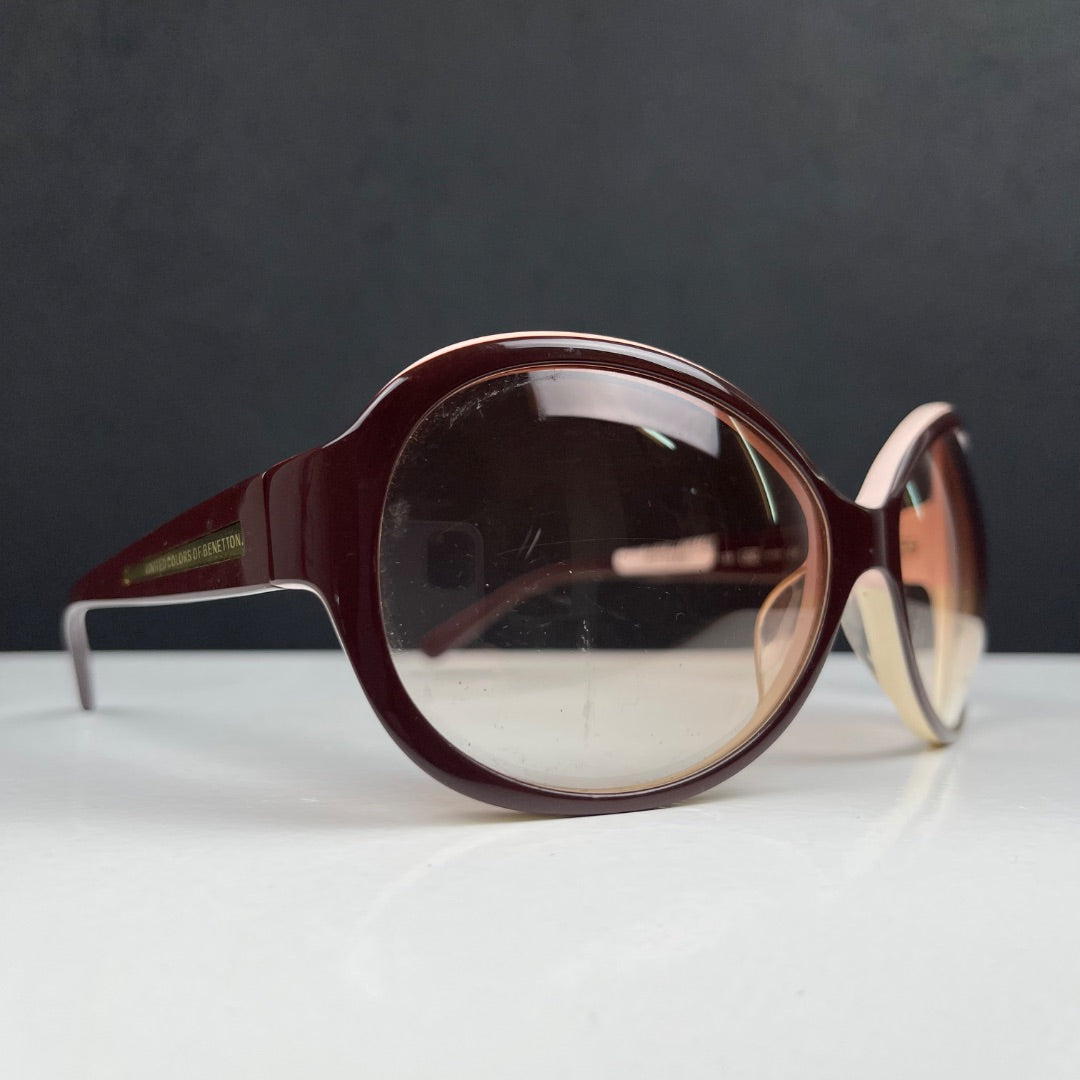 BENETTON Lentes de Sol Bordeaux Talle Unico