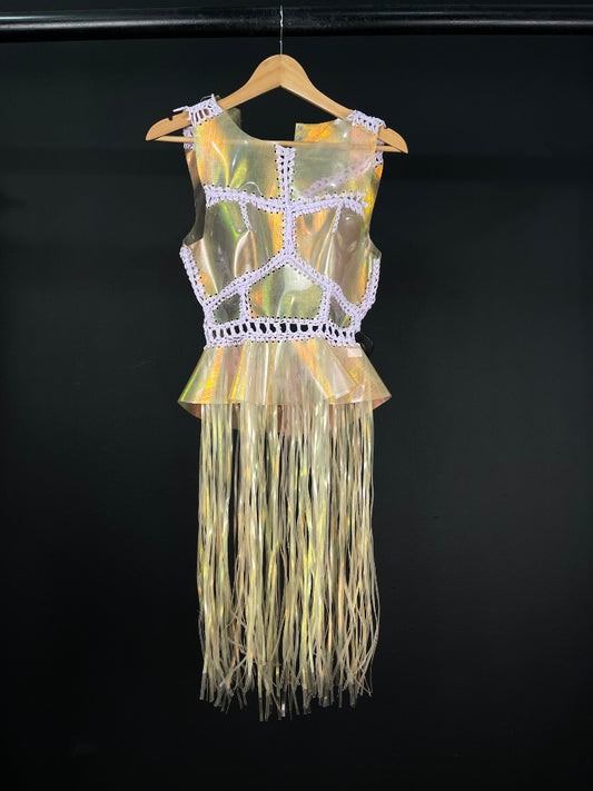 HOUSE OF MATCHING COLOURS Chaleco Largo Varios  Tornasol Talle S