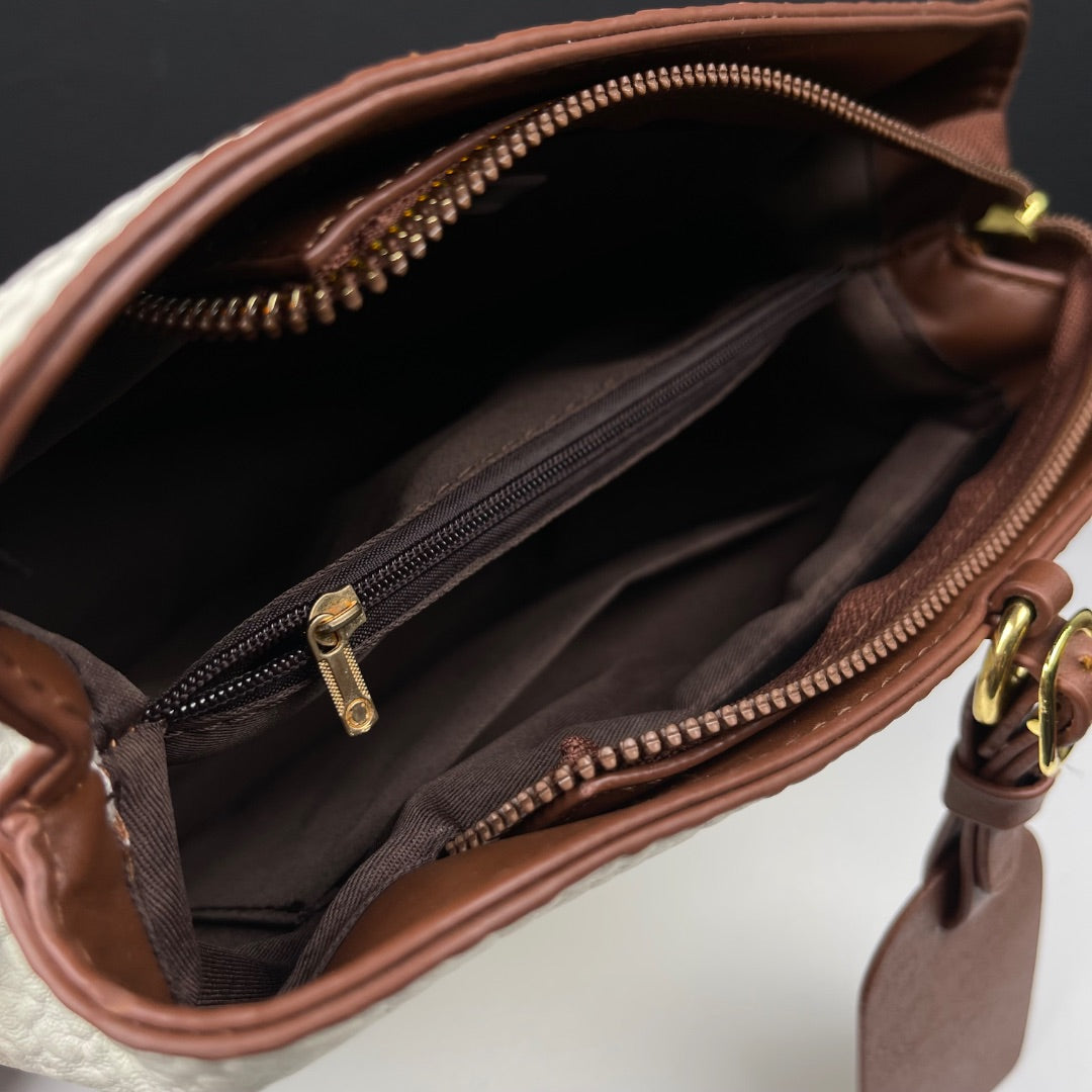 SIN MARCA Cartera Beige Talle Unico