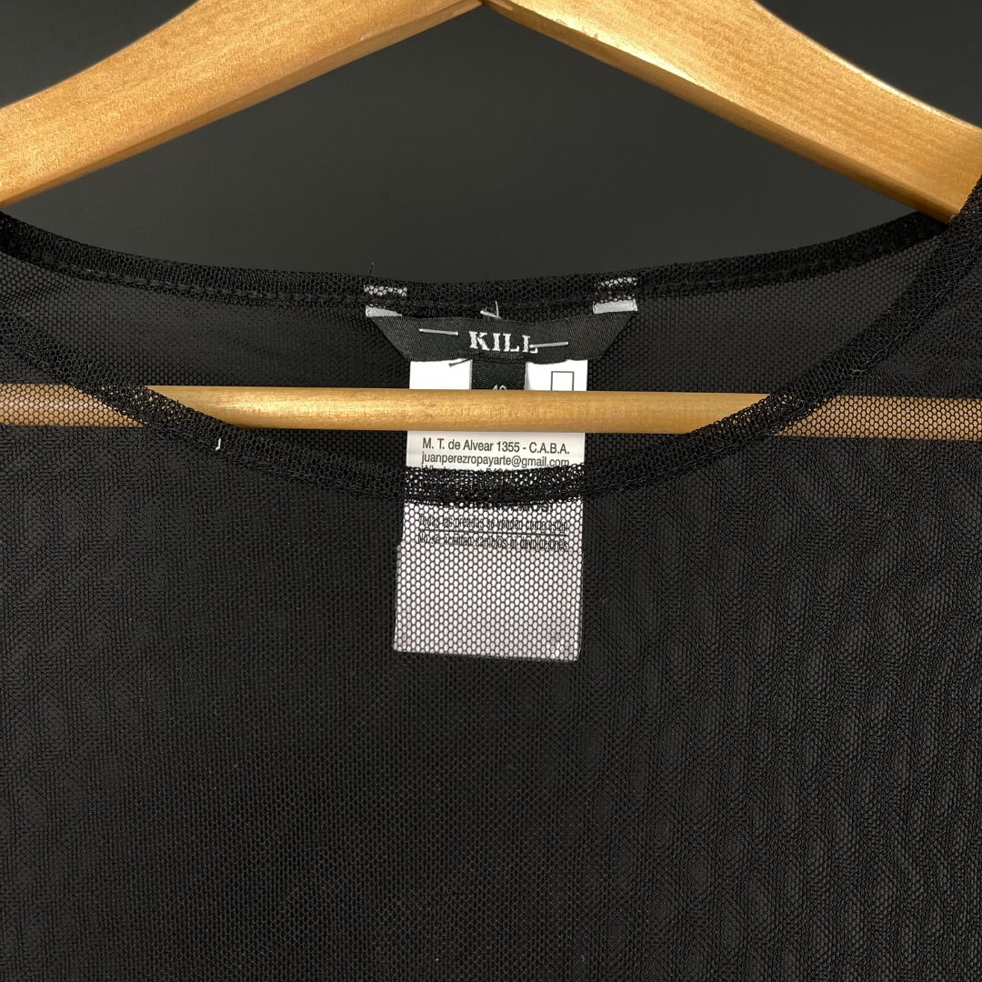KILL Blusa Negro Talle 40