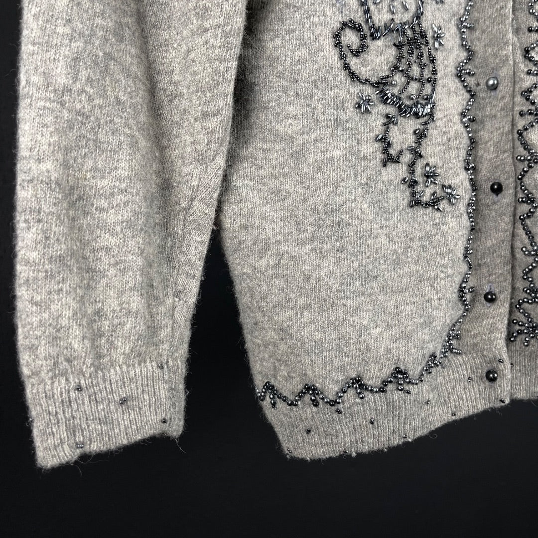 KAMIRAN Sweater Abierto Gris Talle XL
