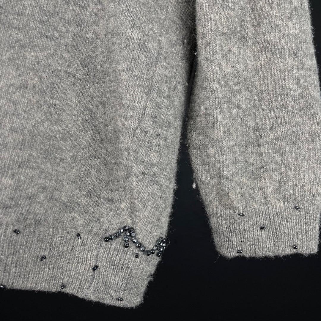 KAMIRAN Sweater Abierto Gris Talle XL
