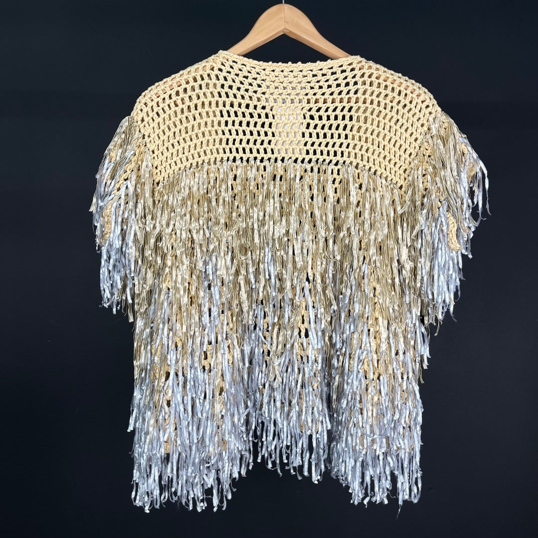 LA COFRADIA Chaleco Corto Beige Talle M