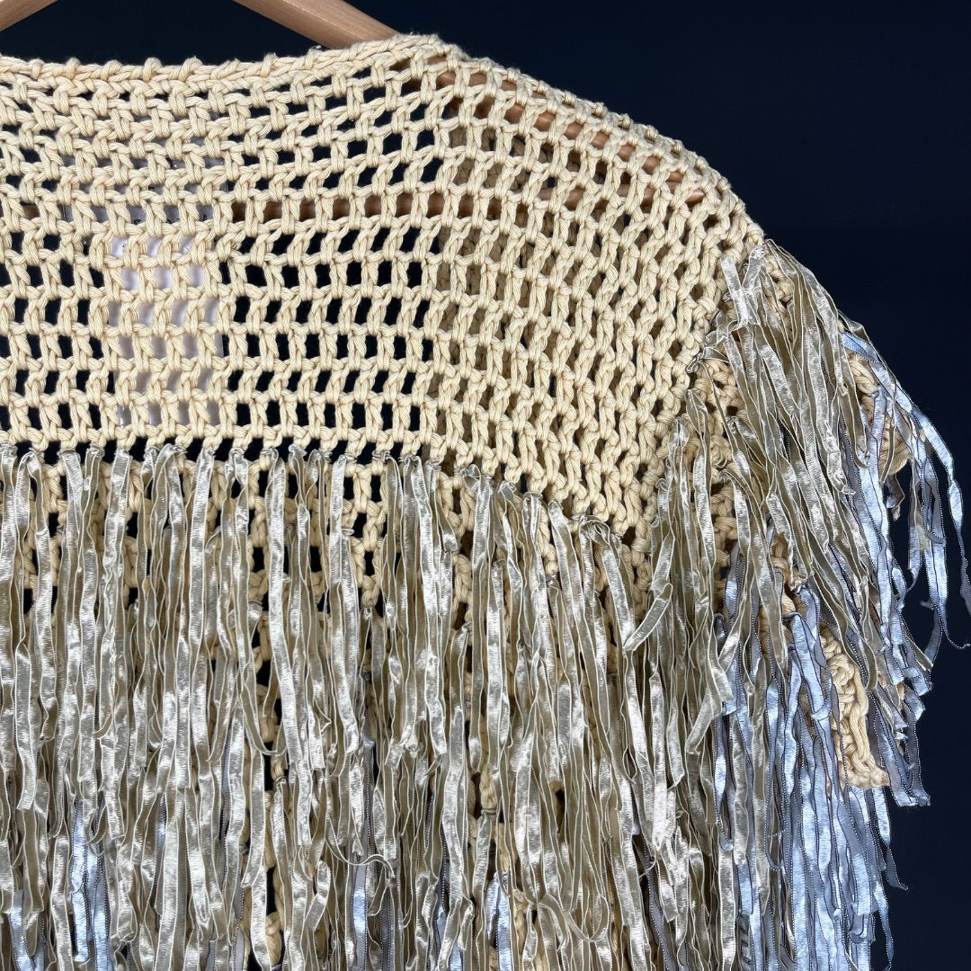 LA COFRADIA Chaleco Corto Beige Talle M