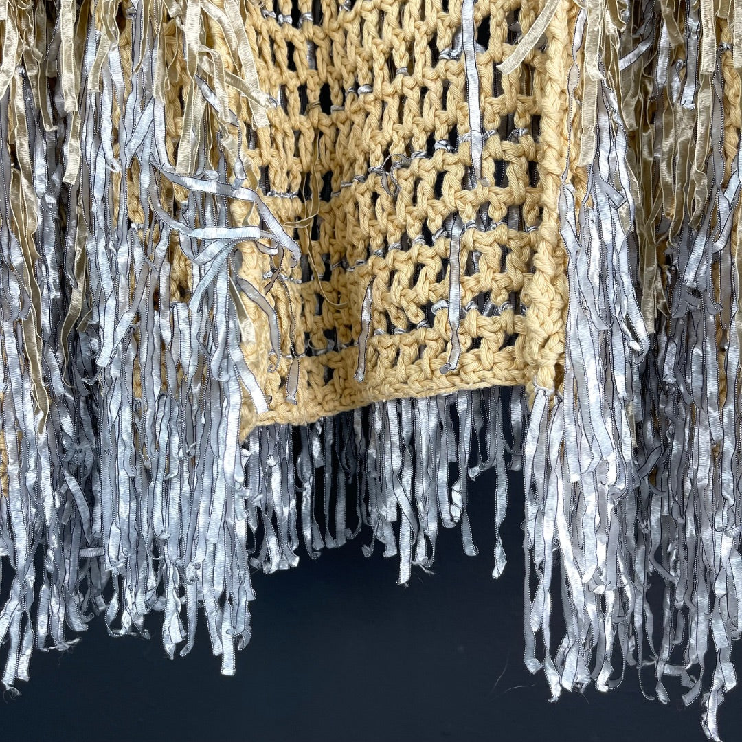 LA COFRADIA Chaleco Corto Beige Talle M